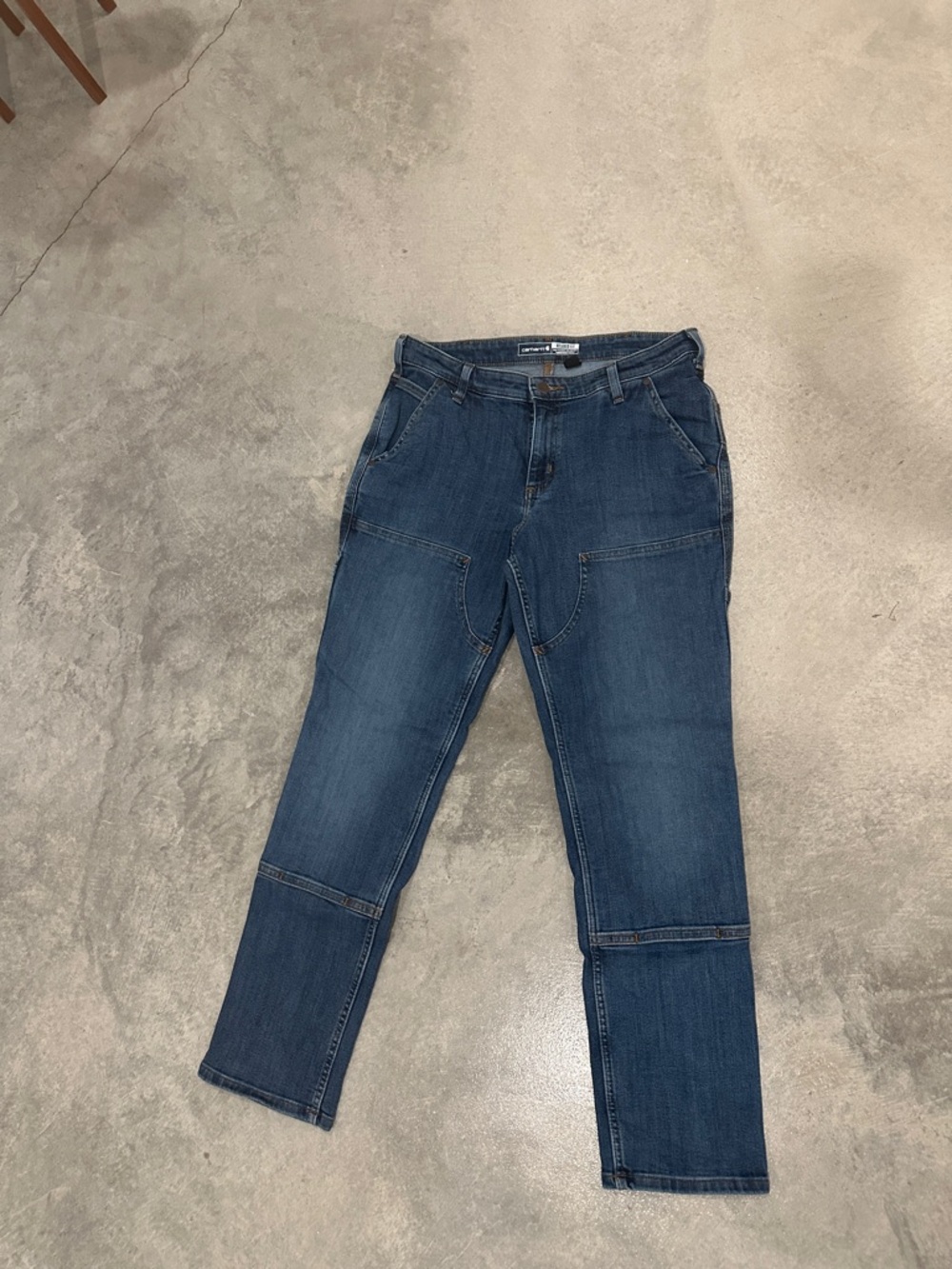 Carhartt Women's Dark Blue Straight Leg Jeans
